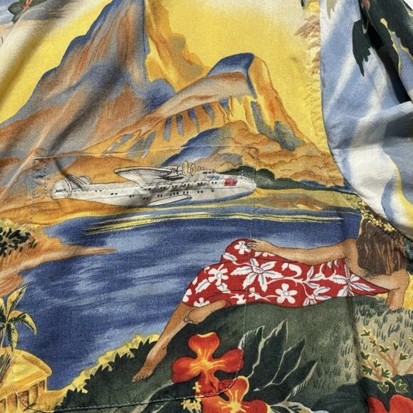 Vintage Reyn Spooner Hawaiian Shirt Mens XL Hula Girls Traditionals Volcano Luau - Picture 11 of 16